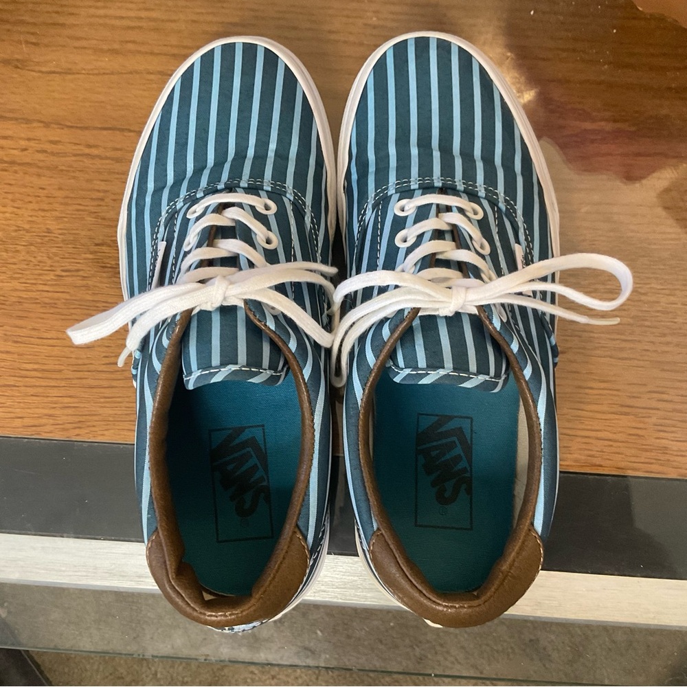 VANS WOMENS ERA 59 BLUE STRIPED SNEAKERS SZ 7 - Picture 5 of 7